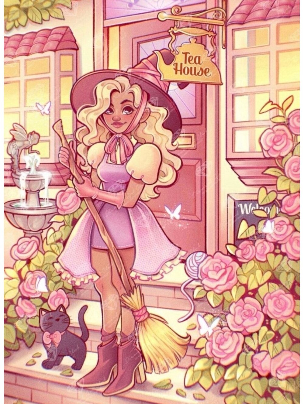 Witch’s Tea House by MrsbutterD - Diamond Art Club